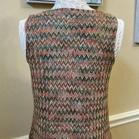 Anthropologie Maeve Westwater Chevron Pattern High Low Knit Flapper D…​ - Picture 5 of 10